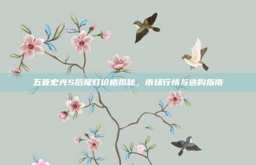 五菱宏光S后尾灯价格揭秘，市场行情与选购指南