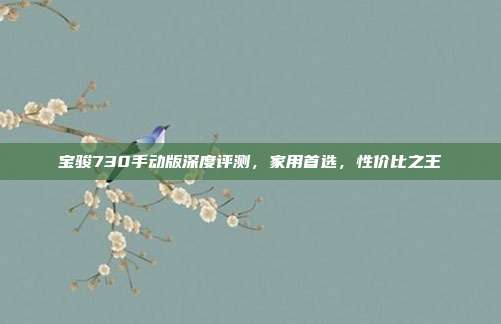 宝骏730手动版深度评测，家用首选，性价比之王