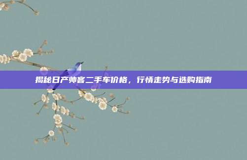 揭秘日产帅客二手车价格，行情走势与选购指南