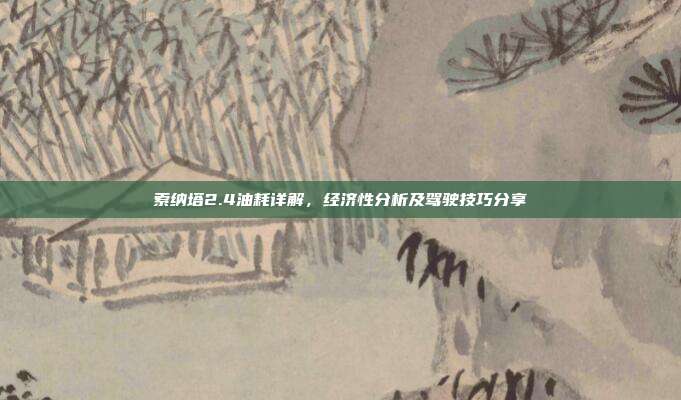 索纳塔2.4油耗详解，经济性分析及驾驶技巧分享