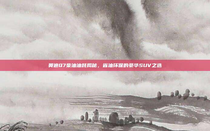 奥迪Q7柴油油耗揭秘，省油环保的豪华SUV之选