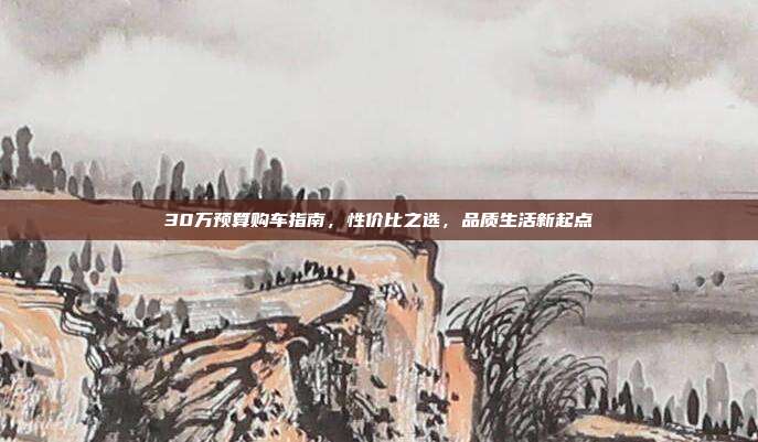 30万预算购车指南，性价比之选，品质生活新起点