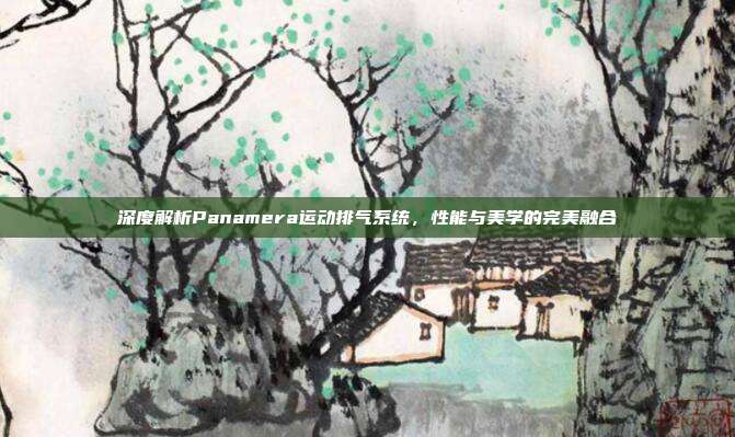 深度解析Panamera运动排气系统，性能与美学的完美融合