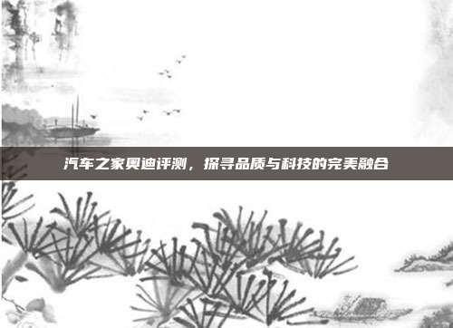 汽车之家奥迪评测，探寻品质与科技的完美融合