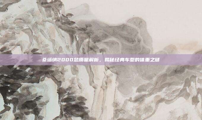 桑塔纳2000总质量解析，揭秘经典车型的体重之谜