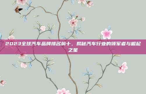 2023全球汽车品牌排名前十，揭秘汽车行业的领军者与崛起之星