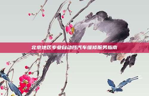 北京地区专业自动挡汽车维修服务指南