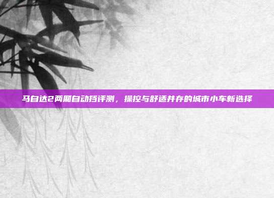 马自达2两厢自动挡评测，操控与舒适并存的城市小车新选择