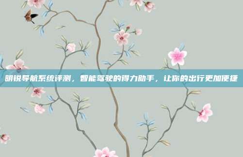 明锐导航系统评测，智能驾驶的得力助手，让你的出行更加便捷