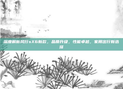 深度解析风行sX6新款，品质升级，性能卓越，家用出行新选择
