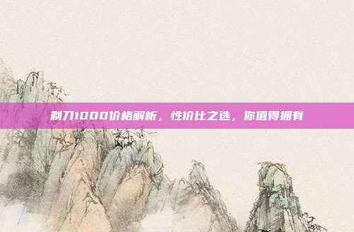 剃刀1000价格解析，性价比之选，你值得拥有