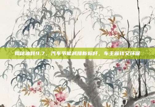 揭秘油耗9.7，汽车节能减排新标杆，车主省钱又环保