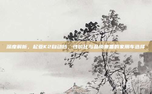 深度解析，起亚K2自动挡，性价比与品质兼备的家用车选择