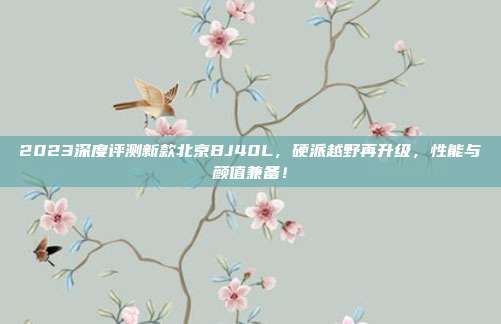 2023深度评测新款北京BJ40L，硬派越野再升级，性能与颜值兼备！
