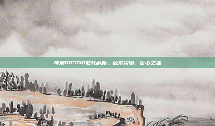 奇瑞QQ308油耗解析，经济实用，省心之选