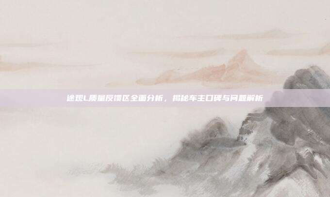 途观L质量反馈区全面分析，揭秘车主口碑与问题解析