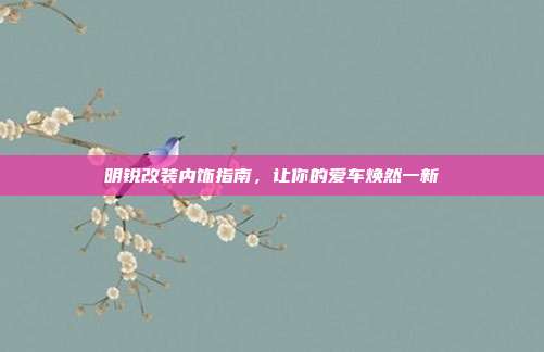 明锐改装内饰指南，让你的爱车焕然一新