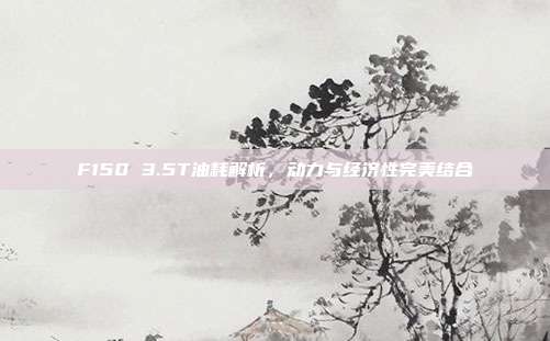 F150 3.5T油耗解析，动力与经济性完美结合