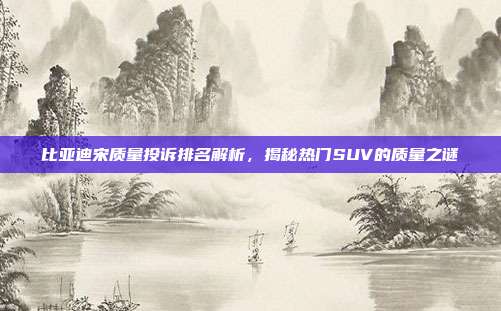 比亚迪宋质量投诉排名解析，揭秘热门SUV的质量之谜