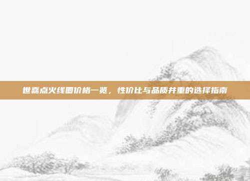 世嘉点火线圈价格一览，性价比与品质并重的选择指南