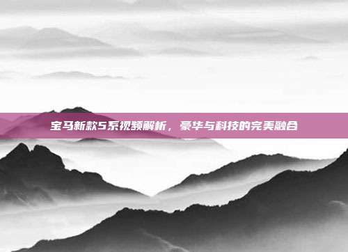 宝马新款5系视频解析，豪华与科技的完美融合
