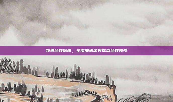 领界油耗解析，全面剖析领界车型油耗表现