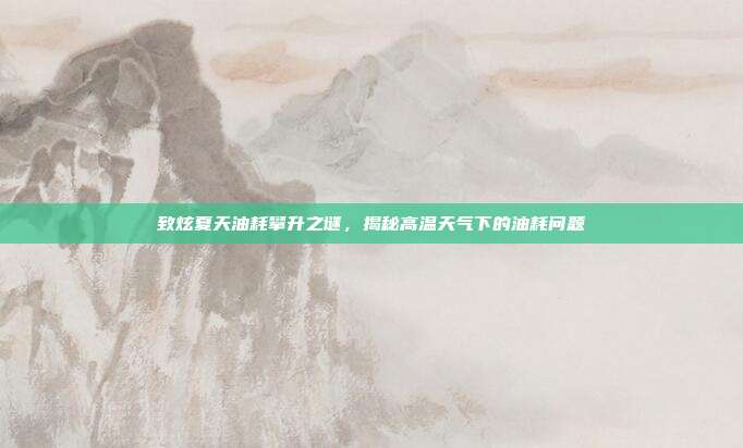 致炫夏天油耗攀升之谜，揭秘高温天气下的油耗问题