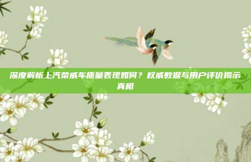 深度解析上汽荣威车质量表现如何？权威数据与用户评价揭示真相