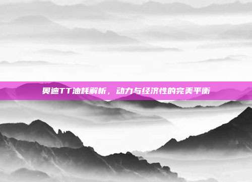奥迪TT油耗解析，动力与经济性的完美平衡