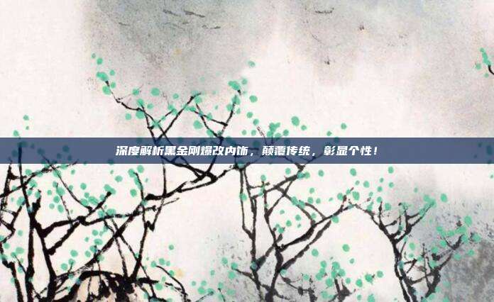 深度解析黑金刚爆改内饰，颠覆传统，彰显个性！