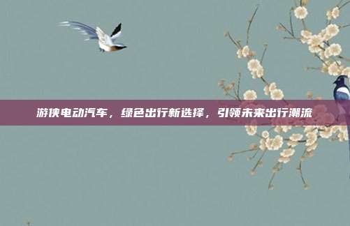 游侠电动汽车，绿色出行新选择，引领未来出行潮流