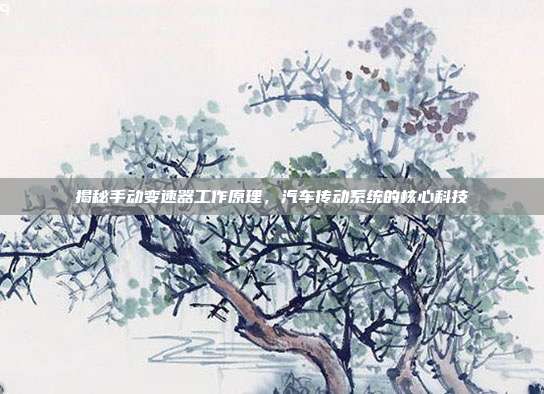 揭秘手动变速器工作原理，汽车传动系统的核心科技