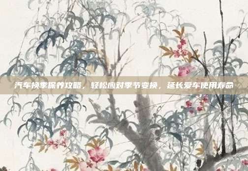汽车换季保养攻略，轻松应对季节变换，延长爱车使用寿命