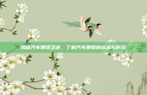 揭秘汽车侧倾之谜，了解汽车侧倾的成因与防范