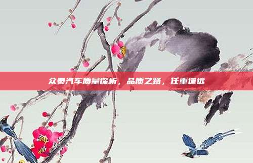 众泰汽车质量探析，品质之路，任重道远
