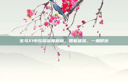 宝马X1中控屏深度解析，智能体验，一触即达