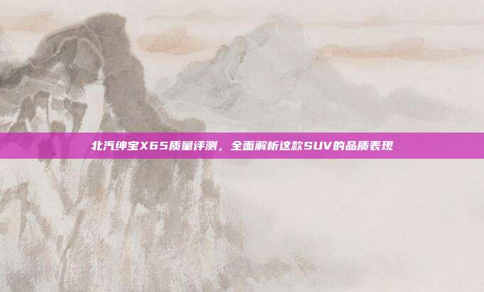北汽绅宝X65质量评测，全面解析这款SUV的品质表现