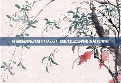 奇瑞路虎新价格20万元！性价比之选引领市场新潮流