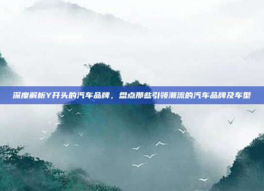 深度解析Y开头的汽车品牌，盘点那些引领潮流的汽车品牌及车型