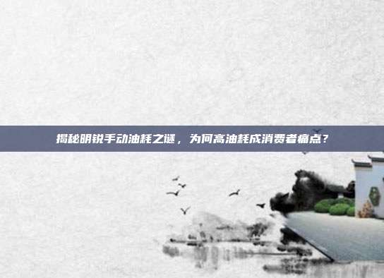 揭秘明锐手动油耗之谜，为何高油耗成消费者痛点？