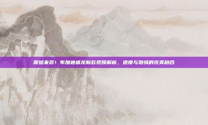 震撼来袭！布加迪威龙新款视频解析，速度与激情的完美融合
