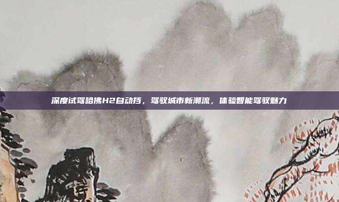 深度试驾哈佛H2自动挡，驾驭城市新潮流，体验智能驾驭魅力