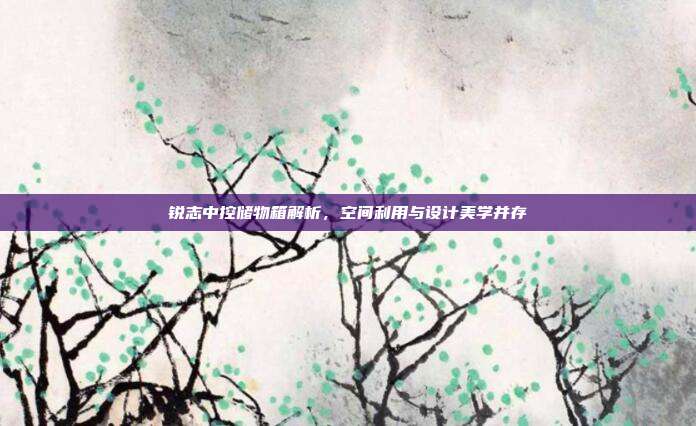 锐志中控储物箱解析，空间利用与设计美学并存