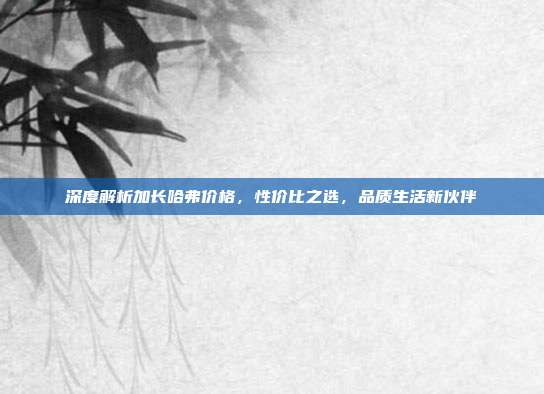 深度解析加长哈弗价格，性价比之选，品质生活新伙伴