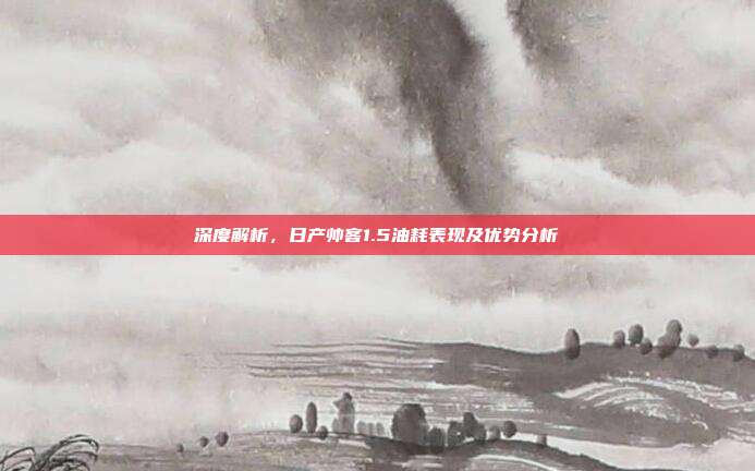 深度解析，日产帅客1.5油耗表现及优势分析