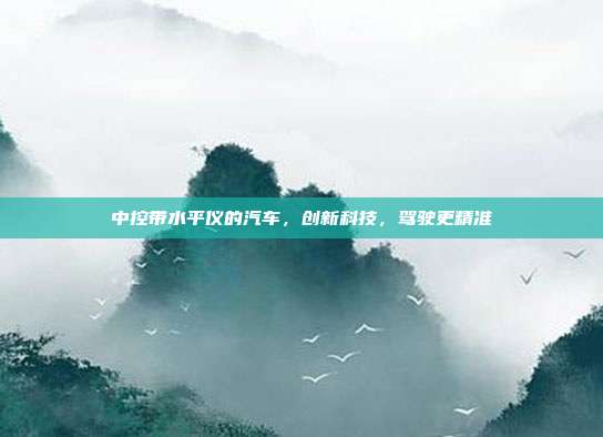 中控带水平仪的汽车，创新科技，驾驶更精准