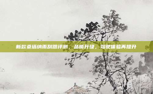 新款桑塔纳雨刮器评测，品质升级，驾驶体验再提升