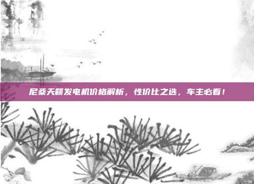 尼桑天籁发电机价格解析，性价比之选，车主必看！
