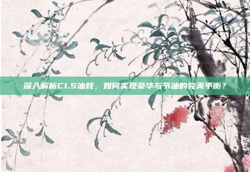 深入解析CLS油耗，如何实现豪华与节油的完美平衡？