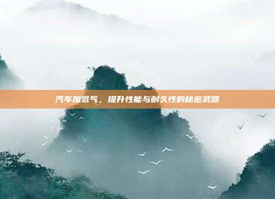汽车加氮气，提升性能与耐久性的秘密武器